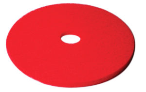 CHECKERS 17" RED FLOOR PAD (5/case) - F5205